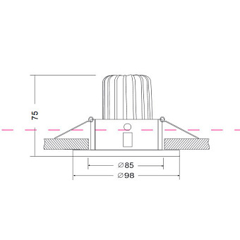 Светильник точечный встраиваемый Maytoni Yin DL031-2-L8W 8,7Вт LED