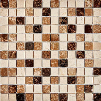 Мозаика PIXEL Каменная PIX269 Emperador Dark/Light/Crema Nova мрамор 30,5х30,5см 0,93кв.м.