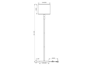 Торшер Arte Lamp NORTH A5896PN-1CC 60Вт E27