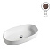 Раковина накладная ArtCeram Cognac COL005 97 00 68х35см