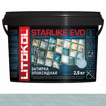 Эпоксидная затирка LITOKOL STARLIKE EVO зелёный шалфей 2,5кг