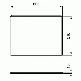 Экран для ванны IDEAL STANDARD CONNECT AIR E114801 70см