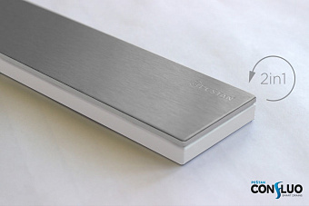 Душевой лоток Pestan 13000281 45х5,55см горизонтальный сток с решёткой и опорами