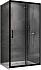 Угловое ограждение Abber Schwarzer Diamant AG30100B-S85B 195х85см стекло прозрачное