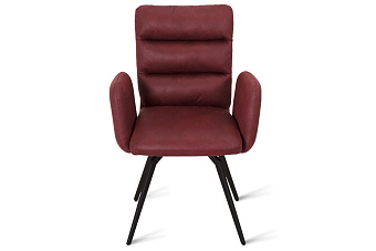 Кухонный стул поворотный AERO 64х65х91см сталь/экокожа Plum