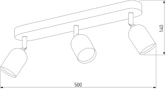 Светильник потолочный TK Lighting Top 3305 50Вт GU10