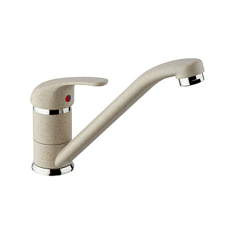 Смеситель для кухни Paini Jolly 6994573Z1KM поворотный излив бежевый матовый