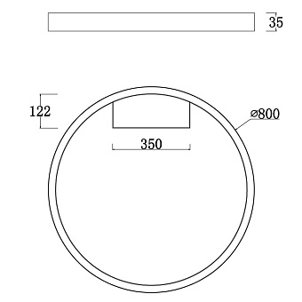 Светильник потолочный Maytoni Rim MOD058CL-L50BS4K 50Вт LED