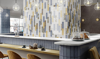 Декор KERAMA MARAZZI Монпарнас HGD\A309\9016 жёлтый/зелёный/синий 28,5х8,5см 0,194кв.м.