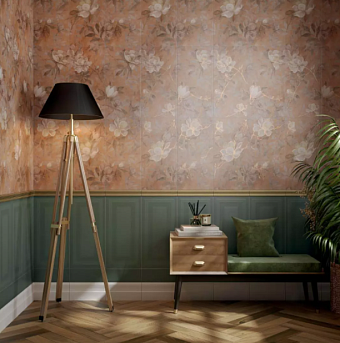 Бордюр KERAMA MARAZZI Магнолия BDA024R зелёный матовый обрезной 12х30см 0,036кв.м.