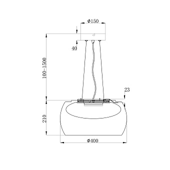Светильник подвесной Maytoni Solen MOD073CL-L13B3K 13Вт LED
