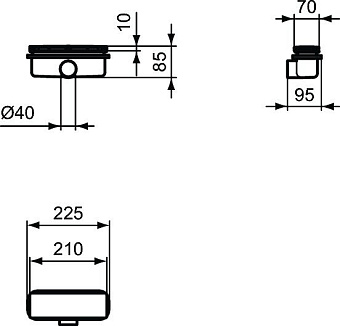 Сифон для поддона IDEAL STANDARD T4493V3 d4см