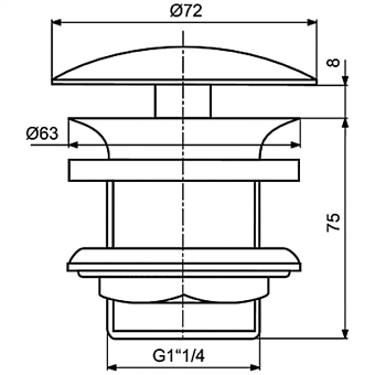 Донный клапан IDEAL STANDARD J3291AA
