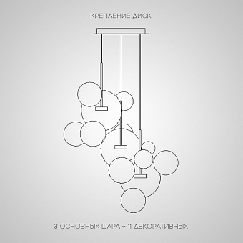 Светильник подвесной ImperiumLOFT Bubble b milk 213793-23 42Вт LED