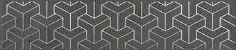 Бордюр KERAMA MARAZZI AD\D569\6400 Антрацит 25х5,4см 0,405кв.м.