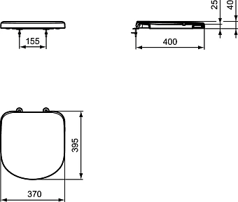 Сиденье для унитаза IDEAL STANDARD T679901 с микролифтом