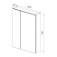 Шкаф зеркальный LEMARK Universal LM60ZS-U 14х60х79см без подсветки