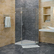 Угловое ограждение RGW Hotel HO-082 195х120см стекло прозрачное
