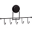 Крючок FIXSEN Magic Black FX-45005-5 чёрный матовый