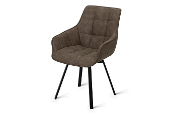 Кухонный стул поворотный AERO 56х61х85см сталь/экокожа Tob