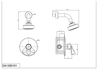 Смеситель для душа D&K RheinMarx DA1395101 хром