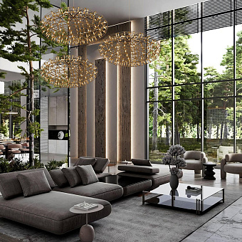 Светильник подвесной Loft It Raimond 9027-75 Gold 48,6Вт LED
