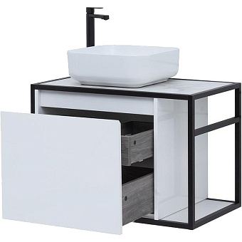 Тумба под раковину подвесная AQUANET Nova Lite Loft 261650 44х75х51,8см
