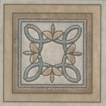 Декор KERAMA MARAZZI Эвора DC\A36\SG606220RL бежевый 9,6х9,6см 0,18кв.м.