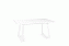 Кухонный стол раскладной AERO 90х160х75см закаленное стекло/сталь White Glass