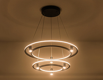 Люстра подвесная Ambrella COMFORT LineTech FL5544 90Вт 10 лампочек LED