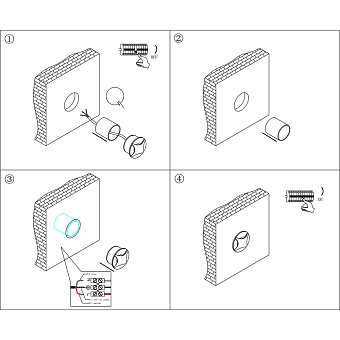 Светильник точечный встраиваемый Maytoni Biscotti O036-L3B3K 3Вт LED