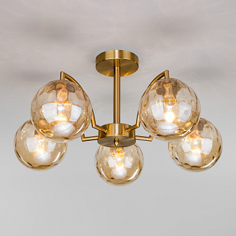 Люстра потолочная Eurosvet Eden 30178/5 латунь 40Вт 5 лампочек E27