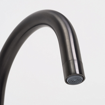 Смеситель для кухни WASSERKRAFT Wiese 8407 поворотный излив чёрный