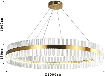 Люстра подвесная Favourite Placerat 4012-10P 63Вт 1 лампочек LED