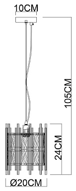 Светильник подвесной Arte Lamp ALRUBA A1043SP-1BK 40Вт E14
