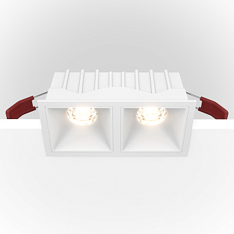 Светильник точечный встраиваемый Maytoni Alfa LED DL043-02-10W4K-SQ-W 20Вт LED
