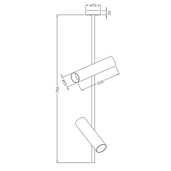 Светильник потолочный Maytoni Elti C021CL-02B 50Вт GU10