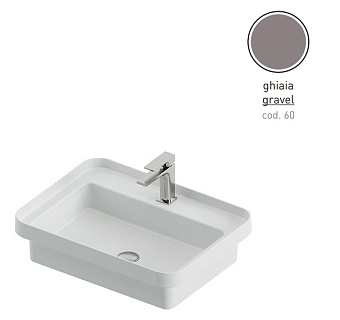 Раковина встраиваемая сверху ArtCeram Fuori Scala TFL034 60 00 60,5х45,5см