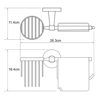 Набор аксессуаров для ванной WASSERKRAFT Isen K-4000 K-4059 хром 2 предметов