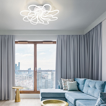 Светильник потолочный Eurosvet Floret 90235/8 белый Smart 210Вт LED