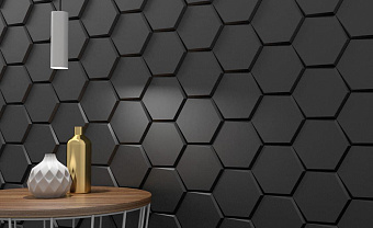 Настенная плитка WOW Wow 108944 Mini Hexa Graphite Matt. 15х17,3см 0,405кв.м. матовая