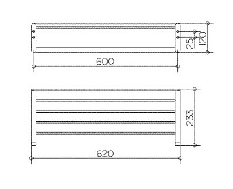 Полка в ванную круглая Keuco Elegance New 11675010000 1-ярусная 23х62см хром
