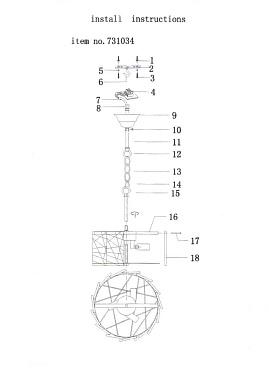 Светильник подвесной Lightstar Varese 731034 120Вт E14
