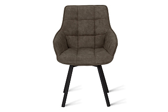 Кухонный стул поворотный AERO 56х61х85см сталь/экокожа Tob