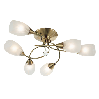 Люстра потолочная Eurosvet Virginia 2275/6 античная бронза 60Вт 6 лампочек E27