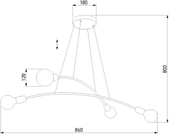 Светильник подвесной TK Lighting Helix 2724 60Вт E27