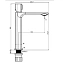 Смеситель для раковины Maxonor PL1189-7 чёрный