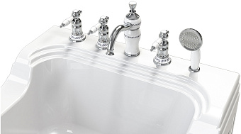 Ванна акриловая RADOMIR Тахрат 1-01-0-0-1-166 120х80см пристенная