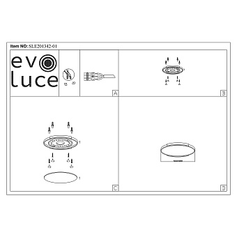 Светильник потолочный Evoluce DELIA SLE201342-01 40Вт LED