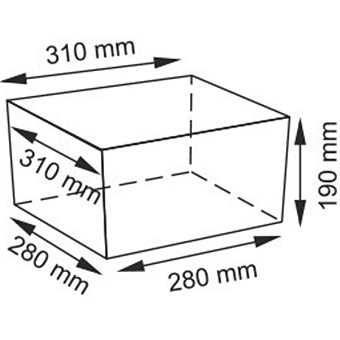 Корзина для белья WASSERKRAFT DINKEL WB-580-M плетёная 16,2л